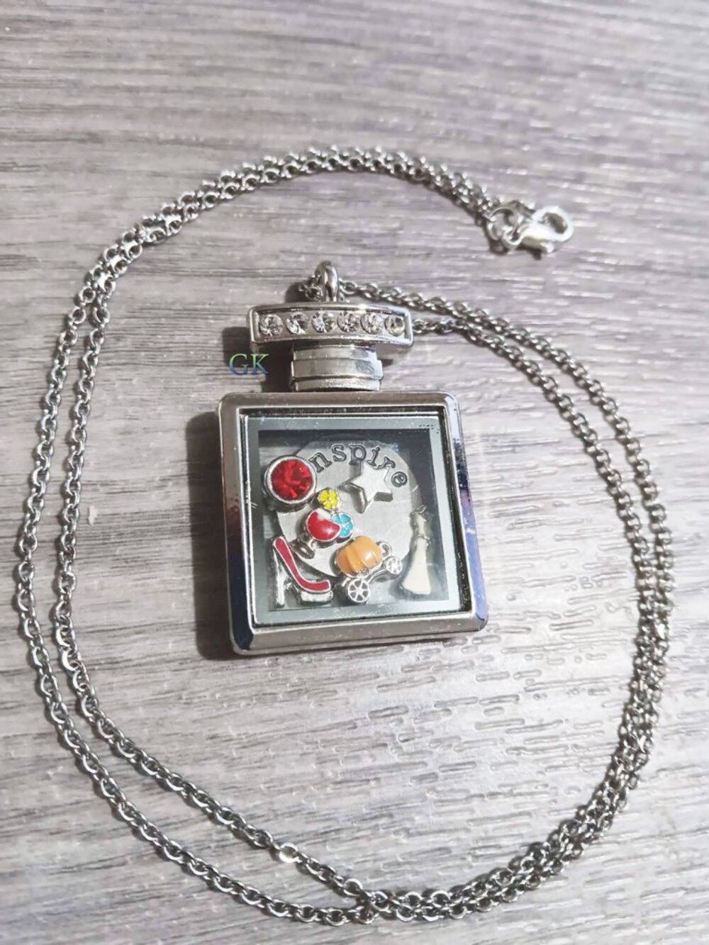 Perfume Floating Locket Necklace